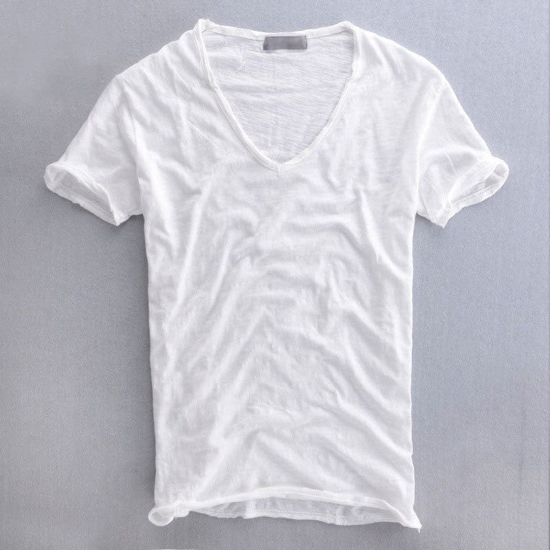 Henry | Classic V-Neck Cotton Tee (Everyday Essential)