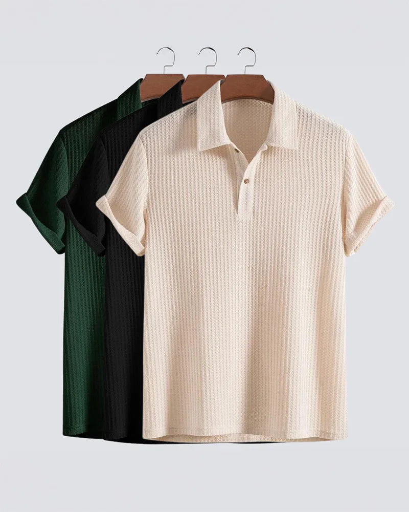 Ernest | Textured Knit Polo