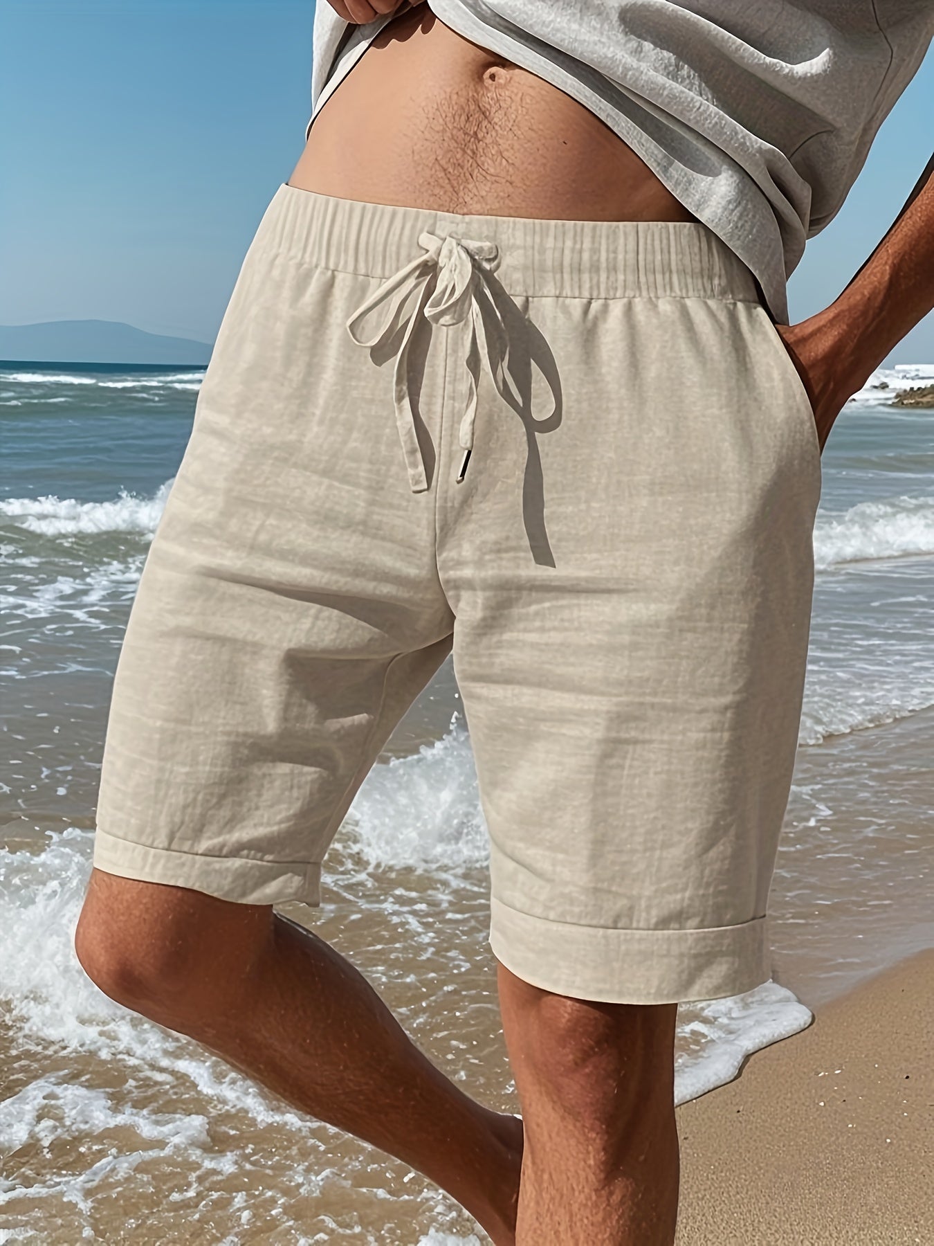 Colin | Linen Beach Shorts