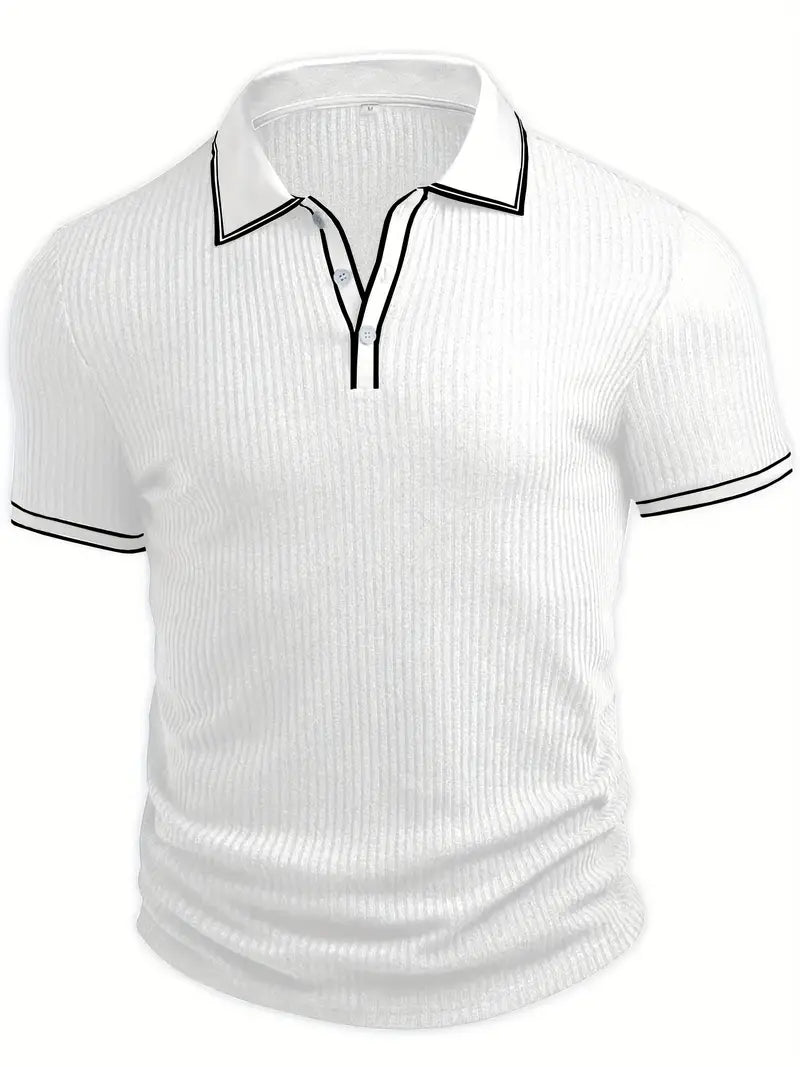 Edward | Striped Knit Polo