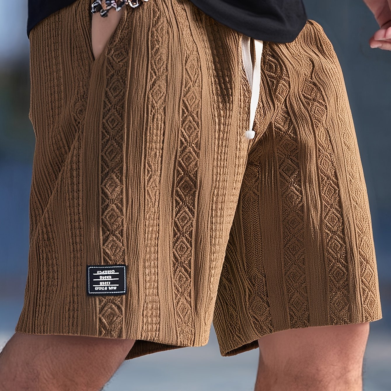 Eric | Textured Knit premium Shorts