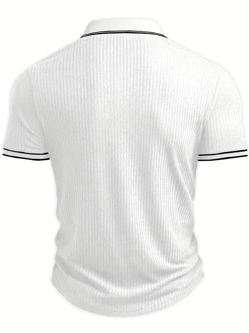 Edward | Striped Knit Polo