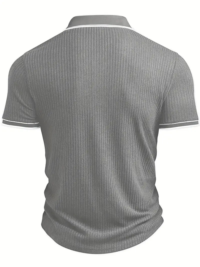 Edward | Striped Knit Polo