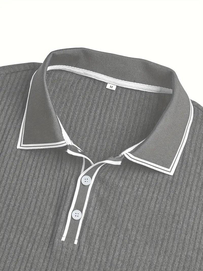 Edward | Striped Knit Polo