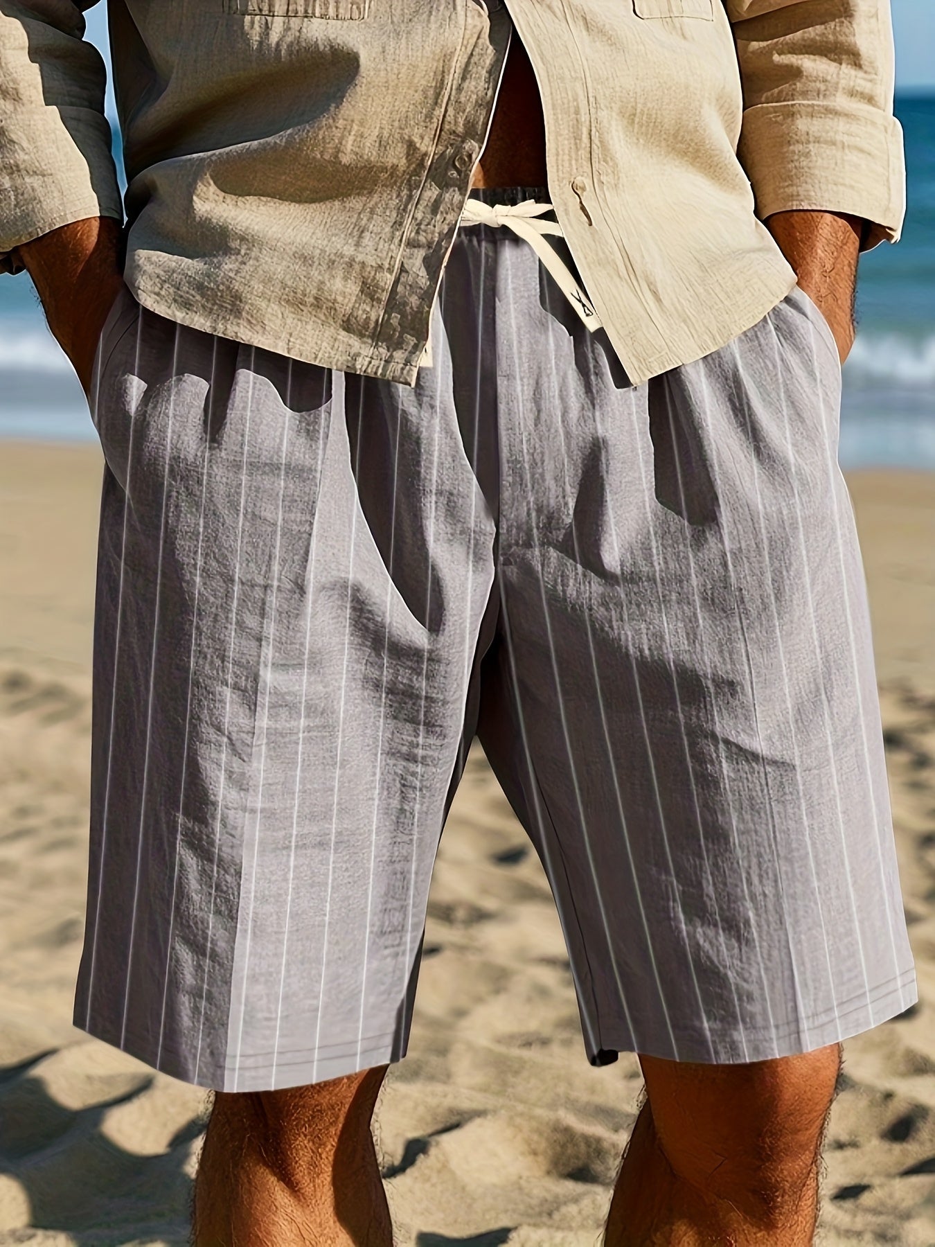 Stanley | Relaxed Striped Beach Shorts