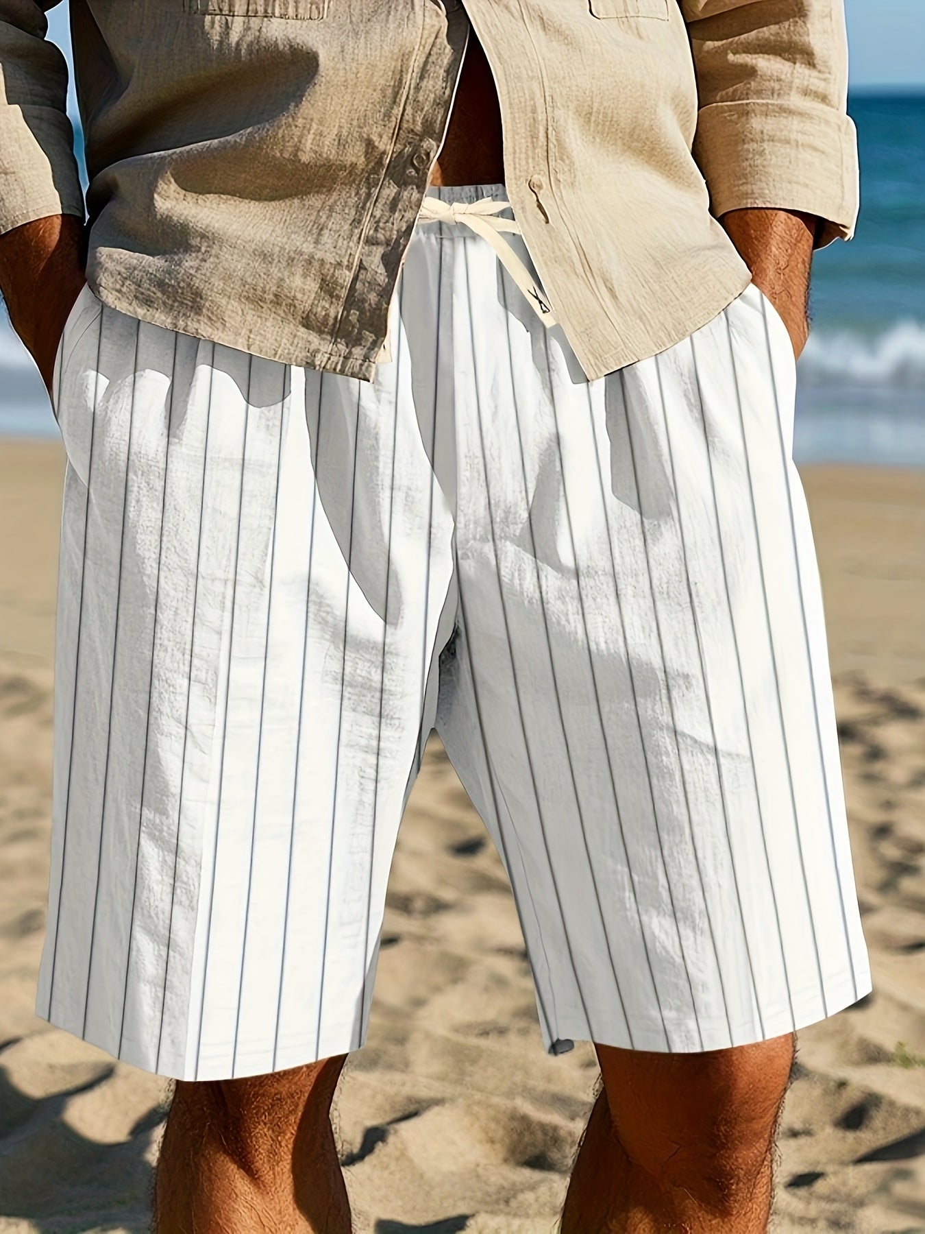 Stanley | Relaxed Striped Beach Shorts