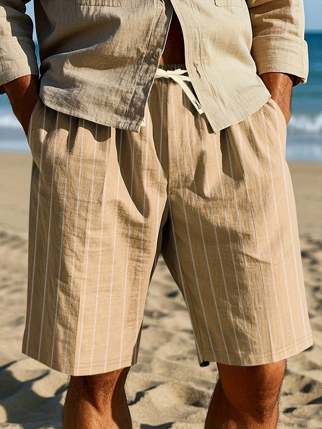Stanley | Relaxed Striped Beach Shorts