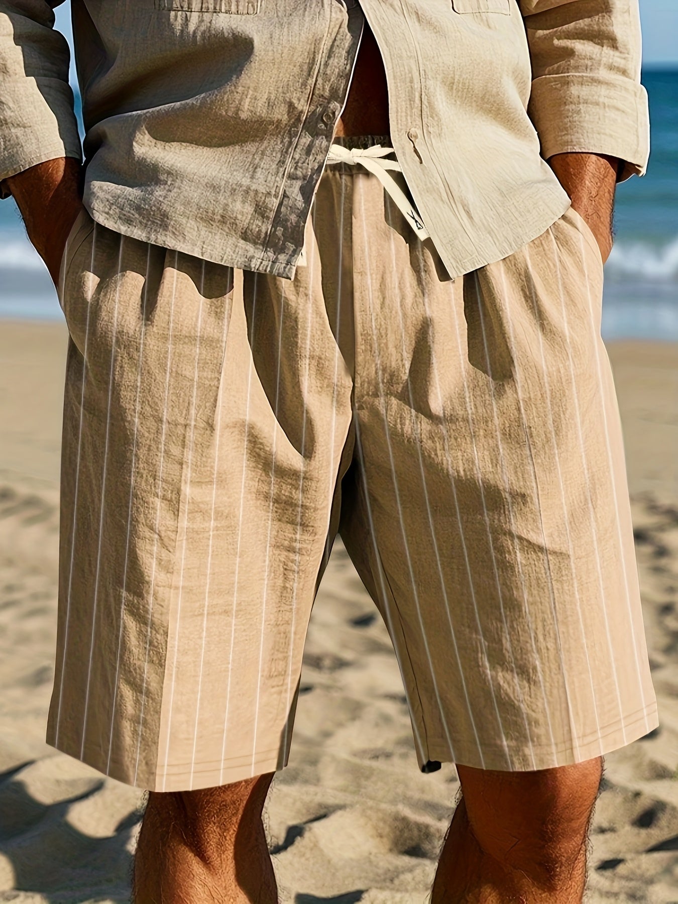 Stanley | Relaxed Striped Beach Shorts