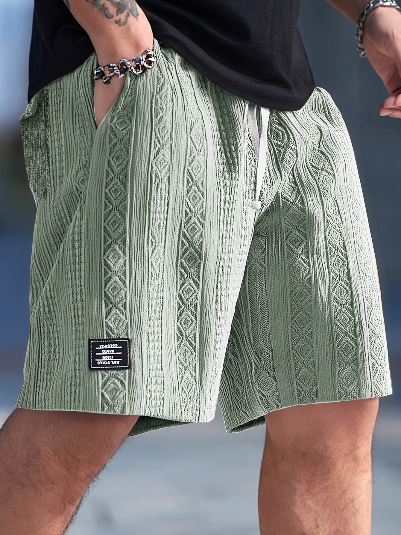 Eric | Textured Knit premium Shorts