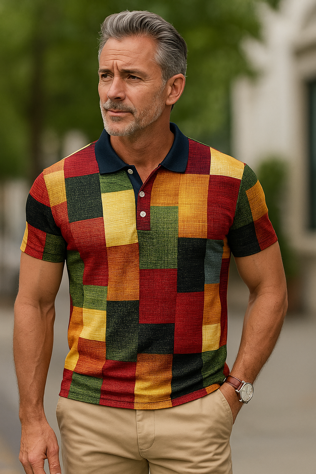 George | Patchwork Polo Shirt