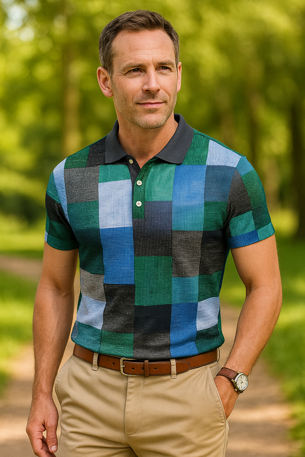 George | Patchwork Polo Shirt