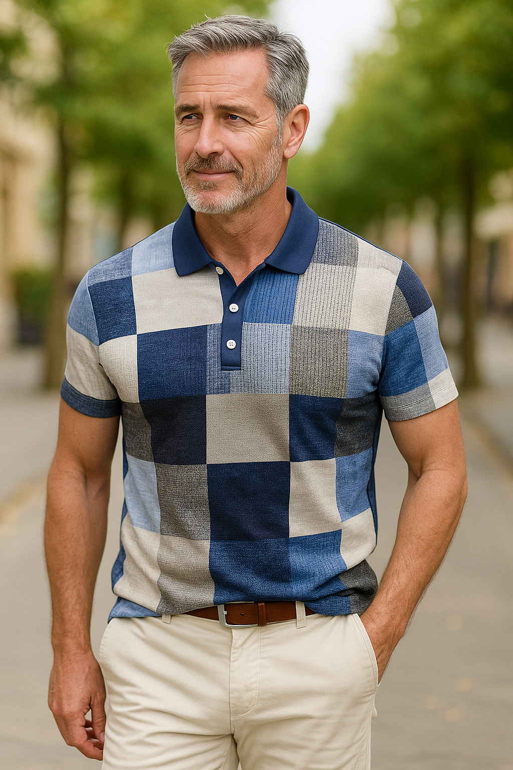 George | Patchwork Polo Shirt