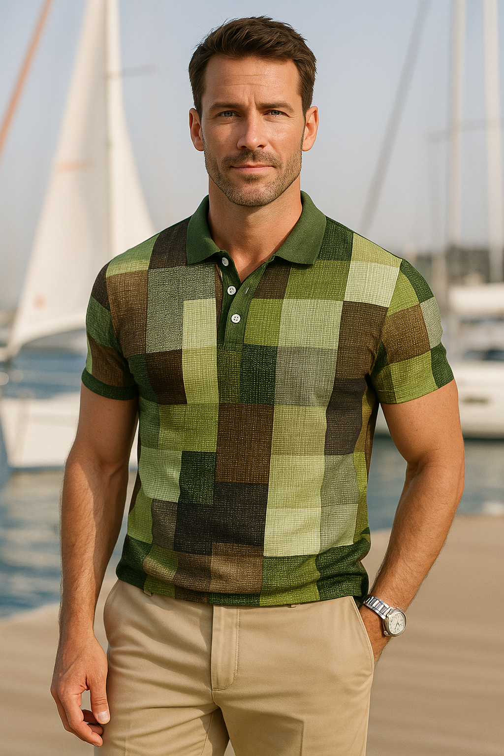 George | Patchwork Polo Shirt