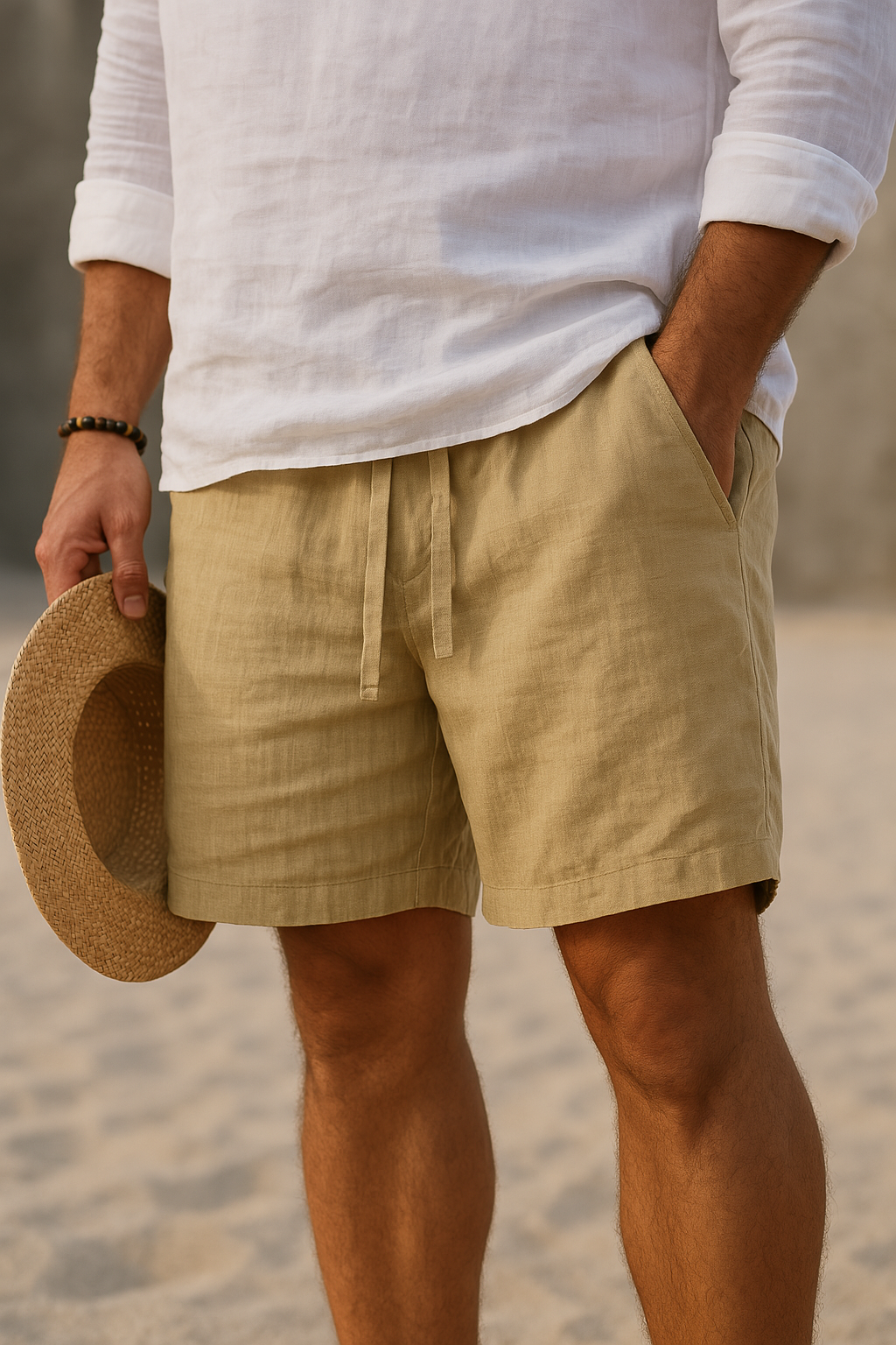 Edward | Premium Linen Blend Summer Shorts