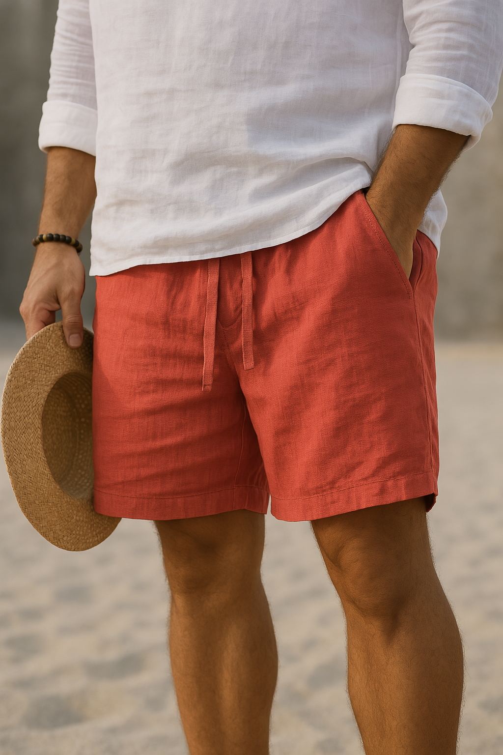 Edward | Premium Linen Blend Summer Shorts