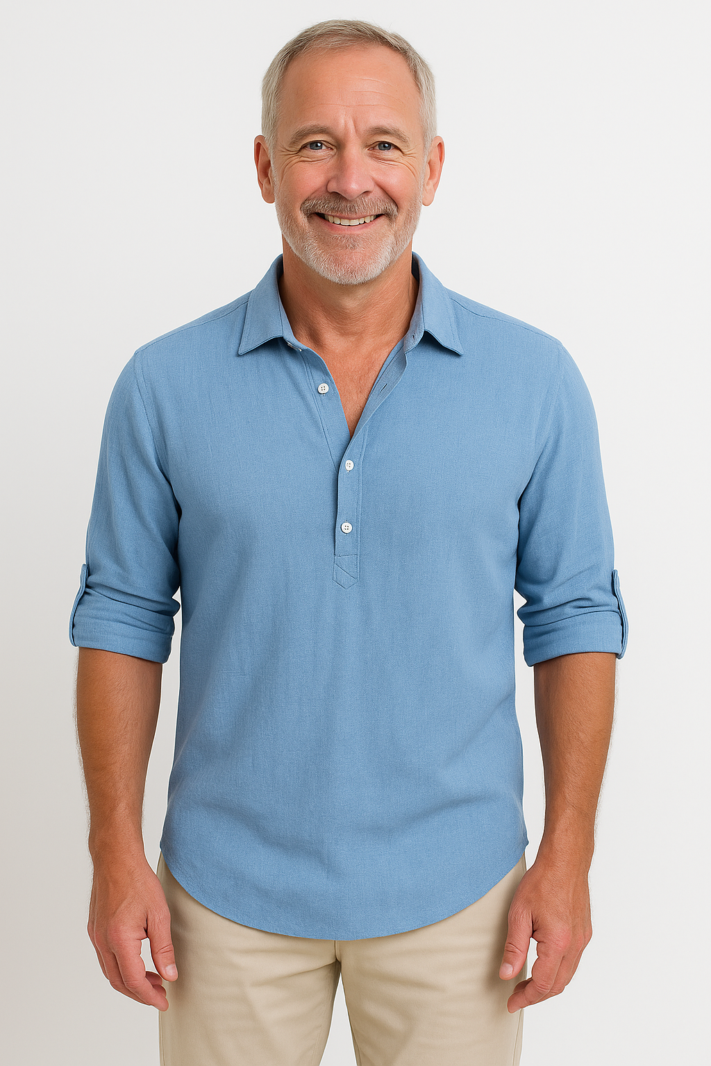 Charles | Elegant Cotton and Linen Shirt