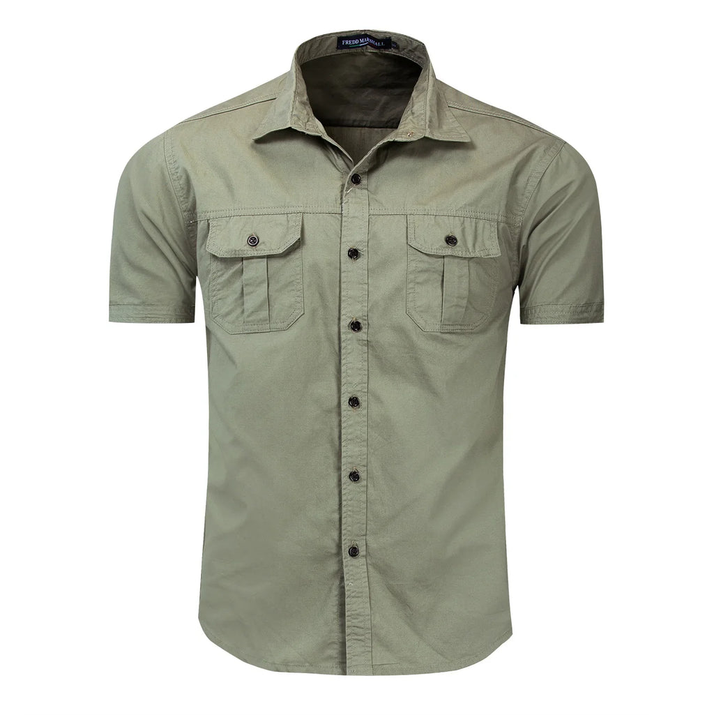 Stuart | Short Sleeve military Shirt