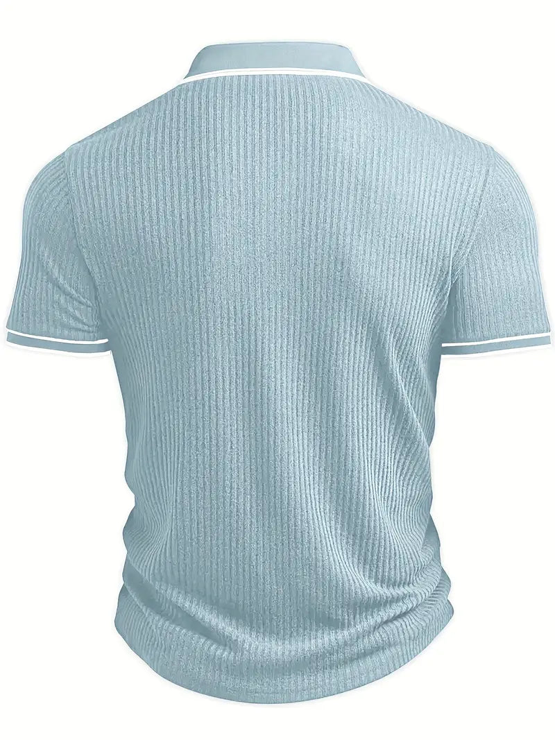 Edward | Striped Knit Polo