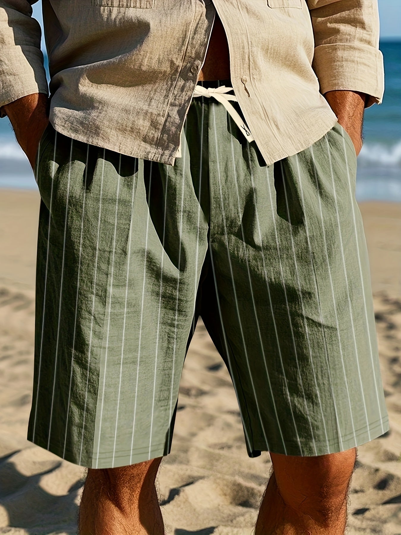 Stanley | Relaxed Striped Beach Shorts