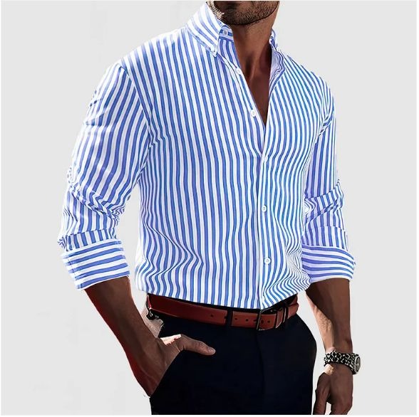Oliver | Striped Button-Up Shirt