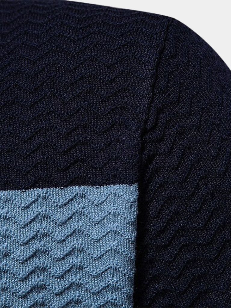 Martin | Textured Zip Polo