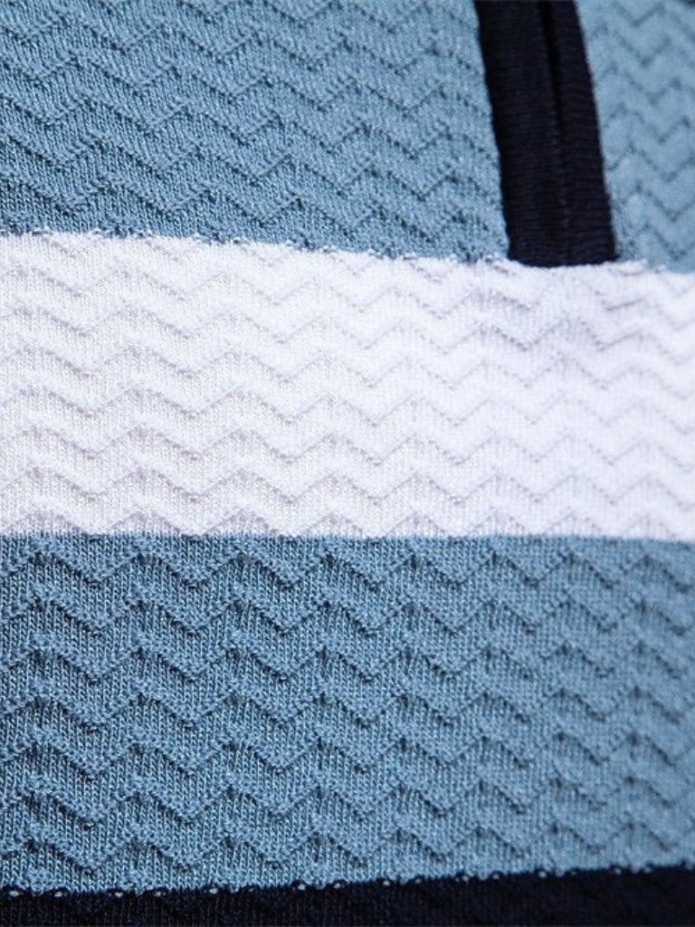 Martin | Textured Zip Polo