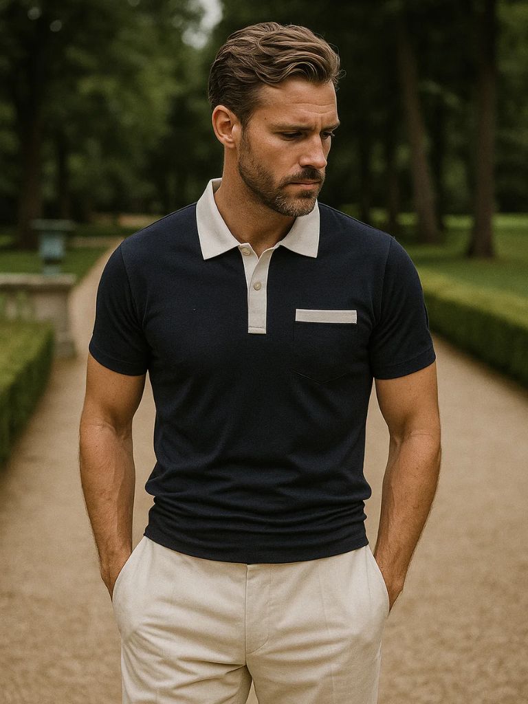Harvey | Polo with Pocket Detail