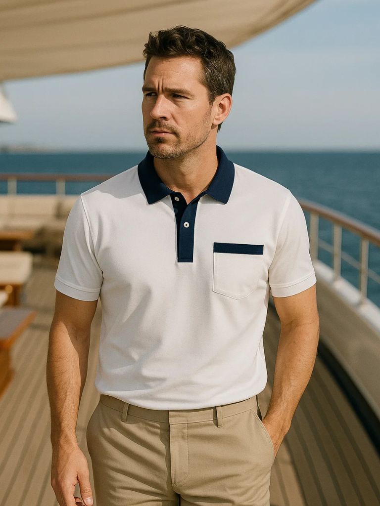 Harvey | Polo with Pocket Detail
