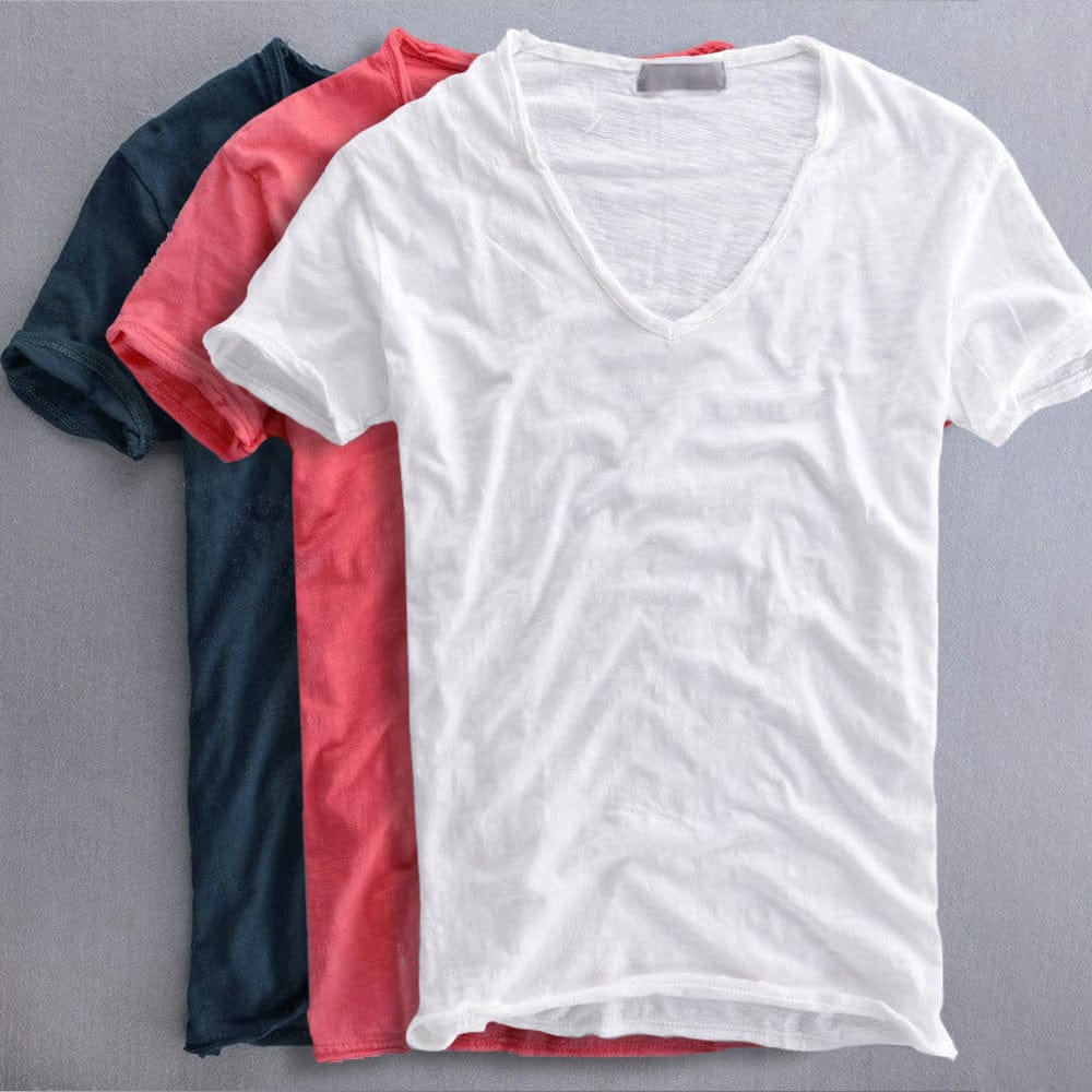 Henry | Classic V-Neck Cotton Tee (Everyday Essential)