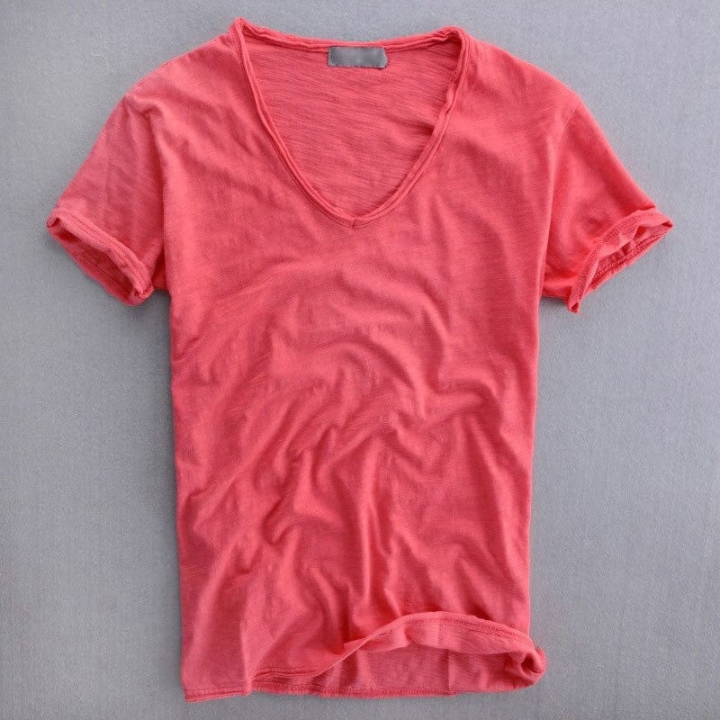 Henry | Classic V-Neck Cotton Tee (Everyday Essential)