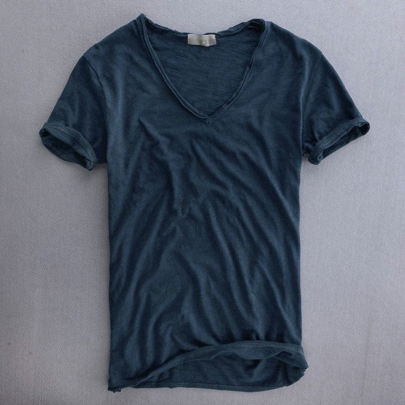 Henry | Classic V-Neck Cotton Tee (Everyday Essential)