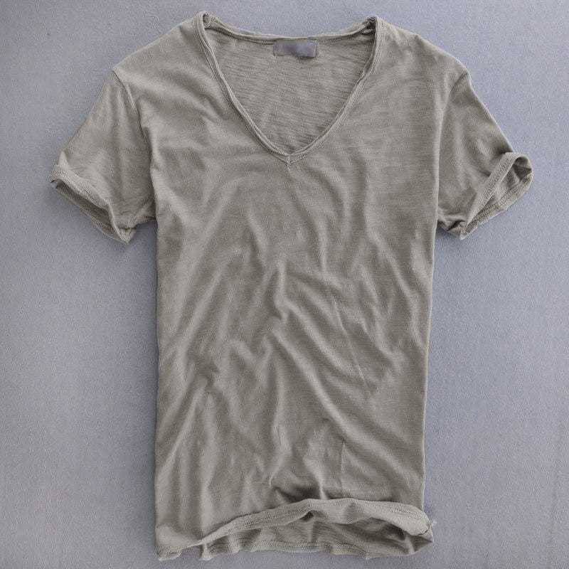 Henry | Classic V-Neck Cotton Tee (Everyday Essential)