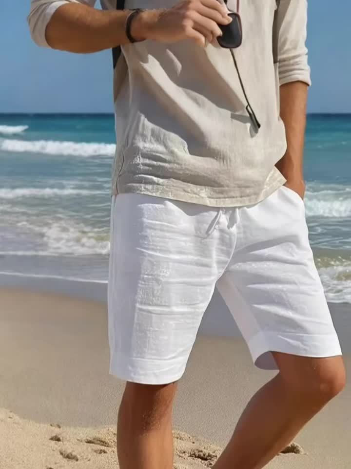 Colin | Linen Beach Shorts