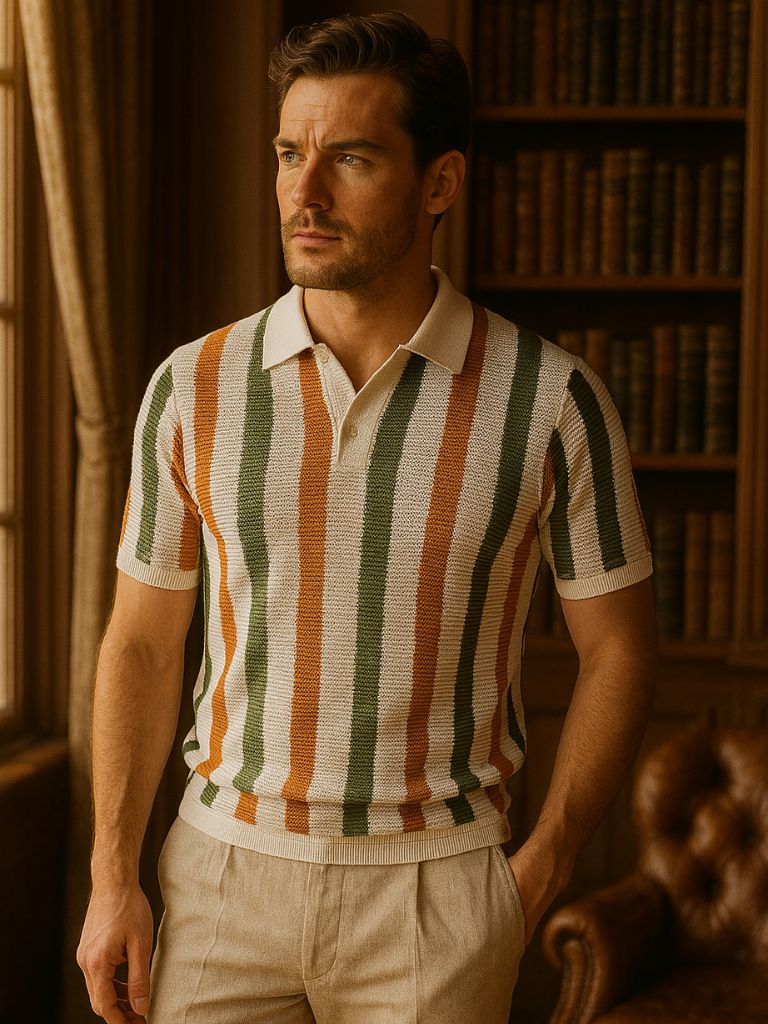 Harold | Retro Knit Polo