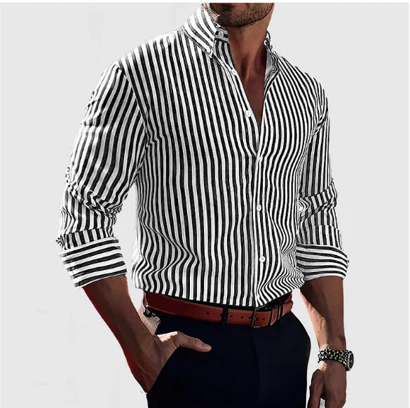 Oliver | Striped Button-Up Shirt