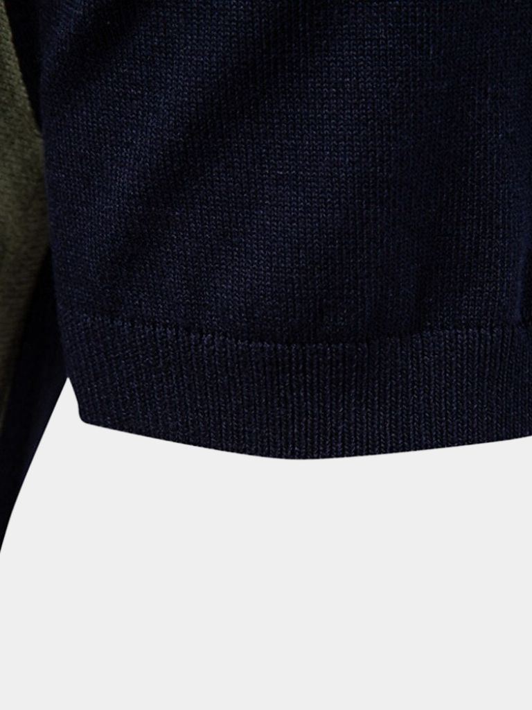 Douglas | Polo with Taupe & Ivory Vertical Stripes