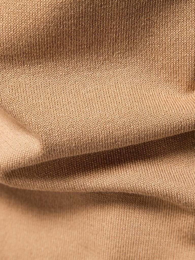 Douglas | Polo with Taupe & Ivory Vertical Stripes